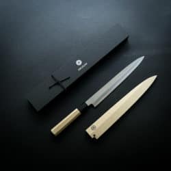 Kikusumi GHOST 13" Yanagiba Slicer Knife - Magnolia Black Wa Handle - G3 Super Steel Hongasumi Japanese Forged [33 cm]