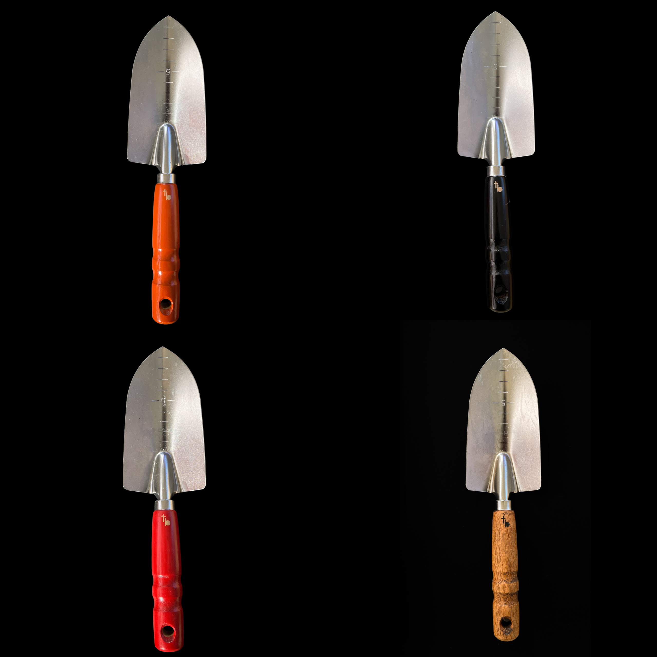 KULUR 野菜 urushi hand-painted garden shovel orange green black red — Kikusumi Tokyo